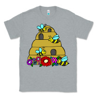 Heather Grey bee hive Classic Tee - artisFamous