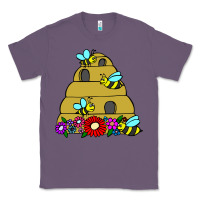 Lavender bee hive Classic Tee - artisFamous