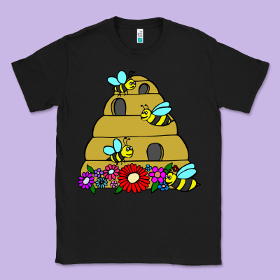 Bee Hive Classic Tee Designed By Artisfamous