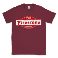Burgundy firestone tires classic active t shirt Classic Tee - artisFamous