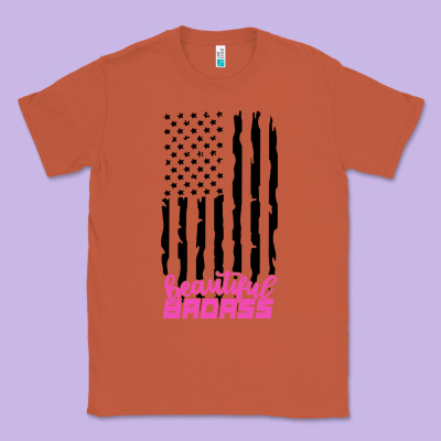 Beautiful Badass American Classic Tee Designed By Artisfamous