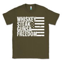 Whiskey Steak Guns Freedom Classic Tee | Teevron