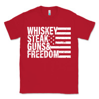 Red whiskey steak guns freedom Classic Tee - artisFamous