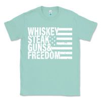 Seafoam whiskey steak guns freedom Classic Tee - artisFamous