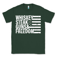 Sports Green whiskey steak guns freedom Classic Tee - artisFamous