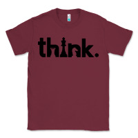 Burgundy think chess Classic Tee - artisFamous