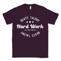 Plum hard work beats talent Classic Tee - artisFamous