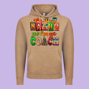Nacho Average Coach Vintage Hoodie Designed By Adodesignshop