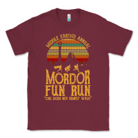 Burgundy middle earth's annual mordor fun run Classic Tee - artisFamous