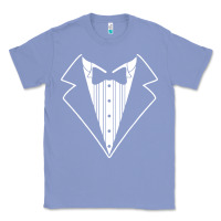 Colony Blue fake tux tuxedo suit tie Classic Tee - artisFamous