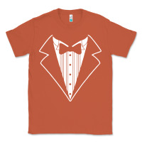 Copper fake tux tuxedo suit tie Classic Tee - artisFamous