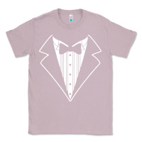 Lilac fake tux tuxedo suit tie Classic Tee - artisFamous