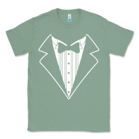 Sage fake tux tuxedo suit tie Classic Tee - artisFamous