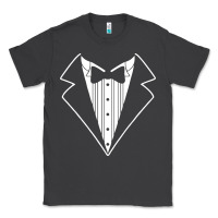 Smoke fake tux tuxedo suit tie Classic Tee - artisFamous