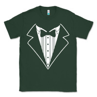 Sports Green fake tux tuxedo suit tie Classic Tee - artisFamous