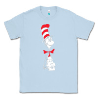 Dusty Blue dr seuss the cat in the hat Classic Tee - artisFamous