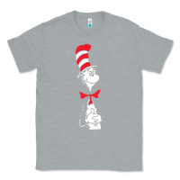 Heather Grey dr seuss the cat in the hat Classic Tee - artisFamous
