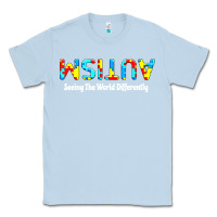 Dusty Blue autism seeing the world differently Classic Tee - artisFamous
