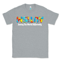 Heather Grey autism seeing the world differently Classic Tee - artisFamous