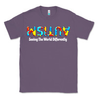 Lavender autism seeing the world differently Classic Tee - artisFamous