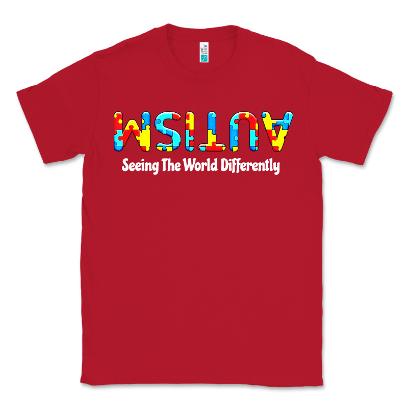 Autism Seeing The World Differently Classic Tee by artisFamous | Teevron