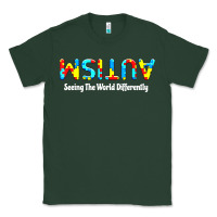 Sports Green autism seeing the world differently Classic Tee - artisFamous