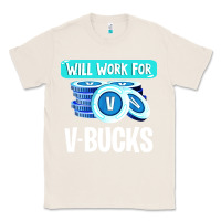Natural will work for v bucks youth gamer Classic Tee - artisFamous