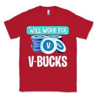 Will Work For V Bucks Youth Gamer Classic Tee | Teevron