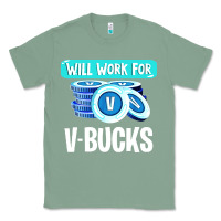 Sage will work for v bucks youth gamer Classic Tee - artisFamous