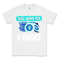 White will work for v bucks youth gamer Classic Tee - artisFamous