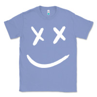 Colony Blue x eyed smiley face x eyes smiling Classic Tee - artisFamous
