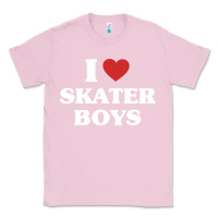 Bubblegum Pink i love skater boys Classic Tee - artisFamous