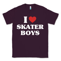 Plum i love skater boys Classic Tee - artisFamous