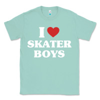 Seafoam i love skater boys Classic Tee - artisFamous