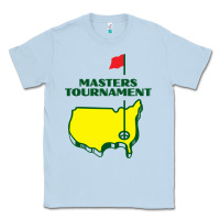 Dusty Blue Master Tournament GOLF Classic Tee - artisFamous