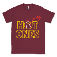 Burgundy hot ones Classic Tee - artisFamous
