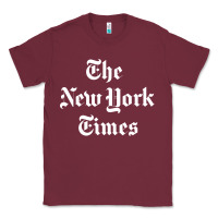 Burgundy new york times Classic Tee - artisFamous