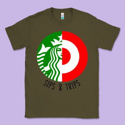 Sips And  Trips Classic Tee Designed By Artisfamous