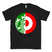 Black sips and  trips Classic Tee - artisFamous
