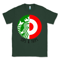 Sports Green sips and  trips Classic Tee - artisFamous