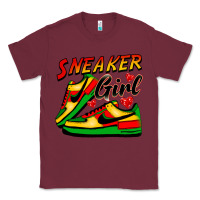 Burgundy sneaker girl Classic Tee - FaDigitalArtStudio