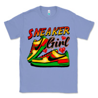 Colony Blue sneaker girl Classic Tee - FaDigitalArtStudio