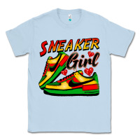 Dusty Blue sneaker girl Classic Tee - FaDigitalArtStudio