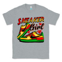 Heather Grey sneaker girl Classic Tee - FaDigitalArtStudio