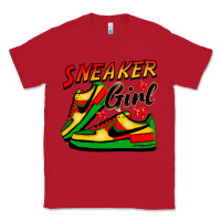 Red sneaker girl Classic Tee - FaDigitalArtStudio