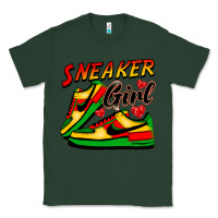 Sports Green sneaker girl Classic Tee - FaDigitalArtStudio