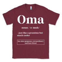 Burgundy Oma Definition - Mother's Day Gift Classic Tee - artisFamous
