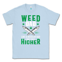 Dusty Blue weed dad le.ga.li.ze ma.riju.a.na pot weed gift   t shirt Classic Tee - artisFamous
