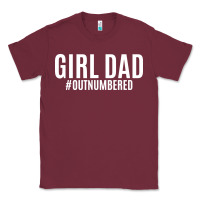 Burgundy Girl Dad Classic Tee - artisFamous