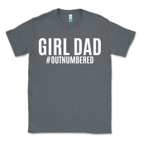 Charcoal Heather Girl Dad Classic Tee - artisFamous